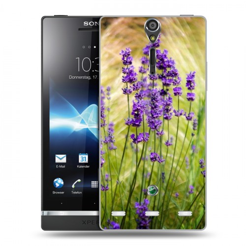 Дизайнерский пластиковый чехол для Sony Xperia S Лаванда