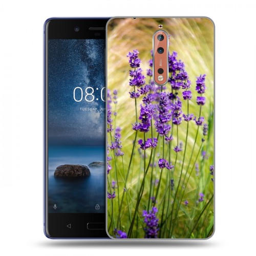 Дизайнерский пластиковый чехол для Nokia 8 Лаванда