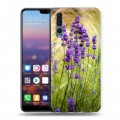 Дизайнерский силиконовый с усиленными углами чехол для Huawei P20 Pro Лаванда