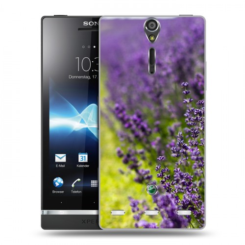 Дизайнерский пластиковый чехол для Sony Xperia S Лаванда