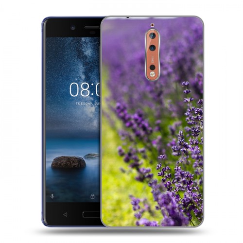 Дизайнерский пластиковый чехол для Nokia 8 Лаванда