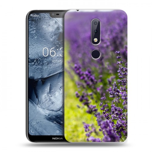 Дизайнерский силиконовый чехол для Nokia 6.1 Plus Лаванда