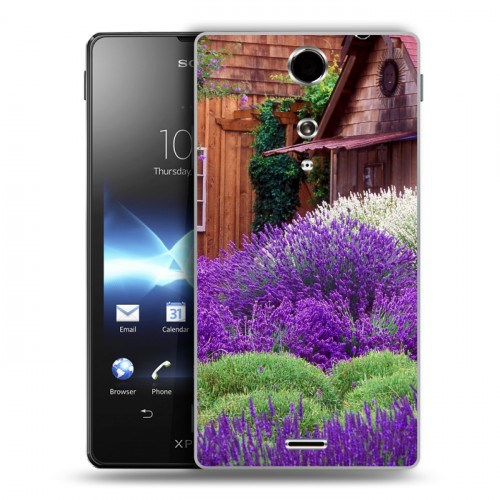 Дизайнерский пластиковый чехол для Sony Xperia TX Лаванда