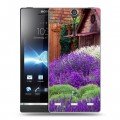 Дизайнерский пластиковый чехол для Sony Xperia S Лаванда