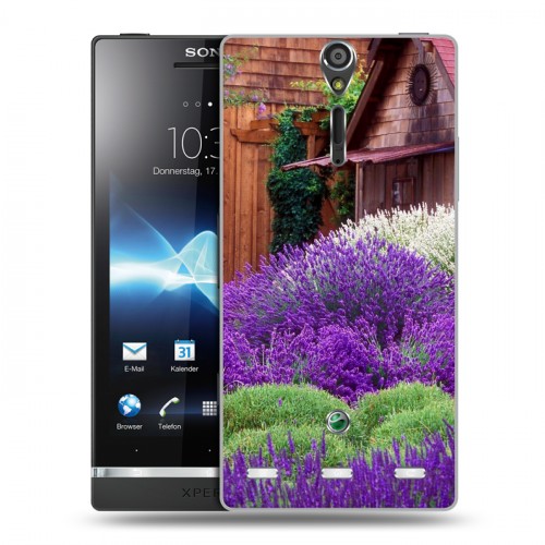 Дизайнерский пластиковый чехол для Sony Xperia S Лаванда