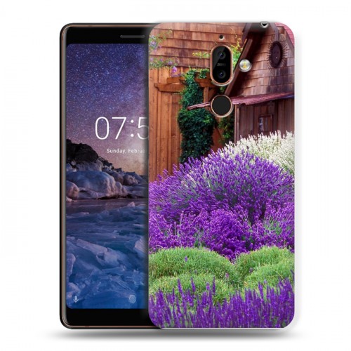 Дизайнерский пластиковый чехол для Nokia 7 Plus Лаванда