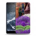 Дизайнерский пластиковый чехол для Nokia 5.1 Лаванда