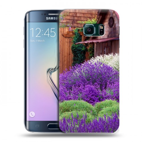 Дизайнерский силиконовый чехол для Samsung Galaxy S6 Edge Лаванда