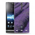 Дизайнерский пластиковый чехол для Sony Xperia S Лаванда