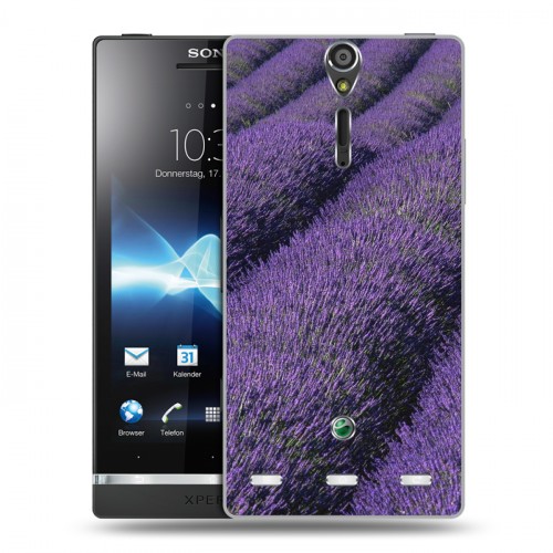 Дизайнерский пластиковый чехол для Sony Xperia S Лаванда