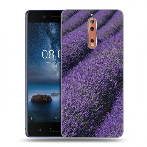 Дизайнерский пластиковый чехол для Nokia 8 Лаванда