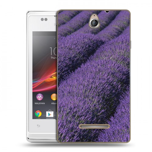 Дизайнерский пластиковый чехол для Sony Xperia E Лаванда