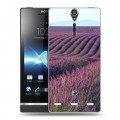 Дизайнерский пластиковый чехол для Sony Xperia S Лаванда