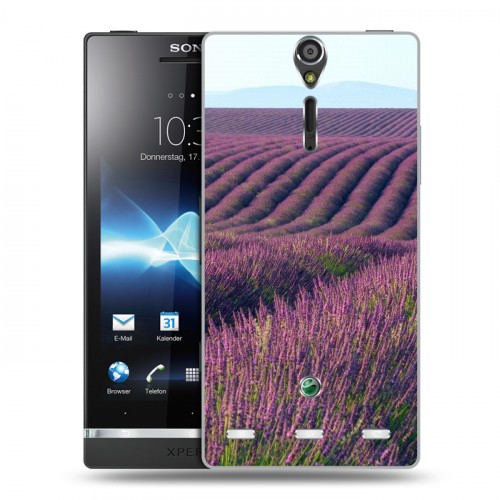 Дизайнерский пластиковый чехол для Sony Xperia S Лаванда