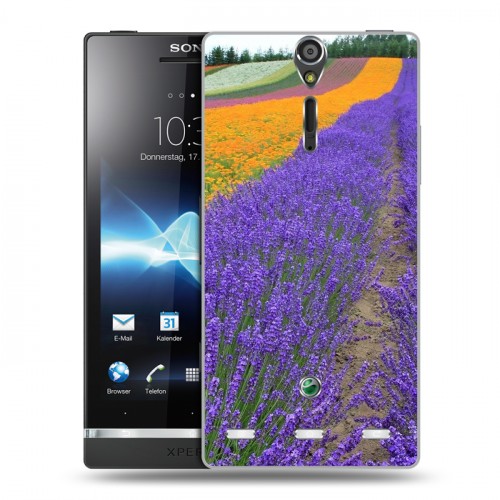 Дизайнерский пластиковый чехол для Sony Xperia S Лаванда