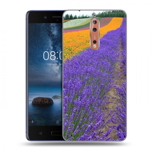 Дизайнерский пластиковый чехол для Nokia 8 Лаванда