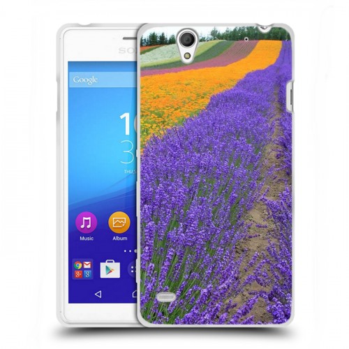 Дизайнерский пластиковый чехол для Sony Xperia C4 Лаванда