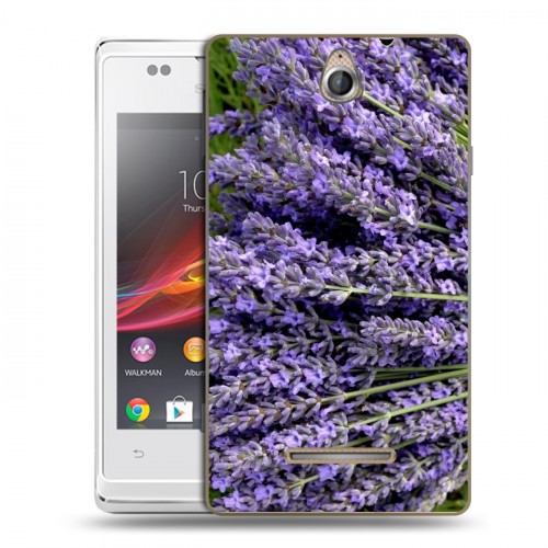 Дизайнерский пластиковый чехол для Sony Xperia E Лаванда