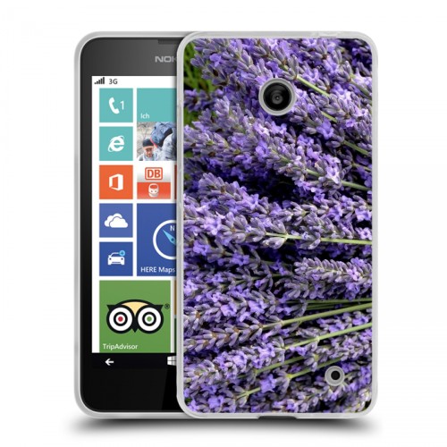 Дизайнерский пластиковый чехол для Nokia Lumia 630/635 Лаванда