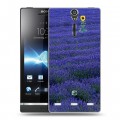 Дизайнерский пластиковый чехол для Sony Xperia S Лаванда