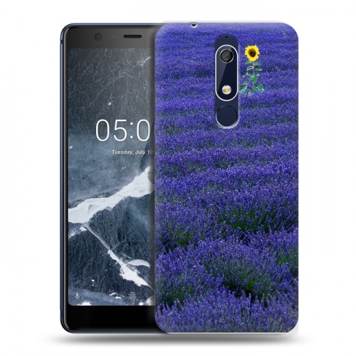 Дизайнерский пластиковый чехол для Nokia 5.1 Лаванда