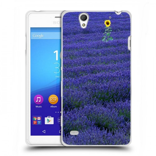 Дизайнерский пластиковый чехол для Sony Xperia C4 Лаванда