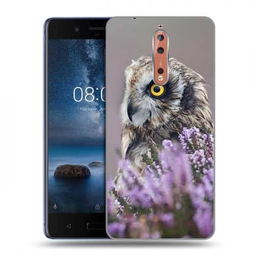 Дизайнерский пластиковый чехол для Nokia 8 Лаванда