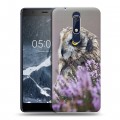 Дизайнерский пластиковый чехол для Nokia 5.1 Лаванда