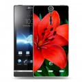 Дизайнерский пластиковый чехол для Sony Xperia S Лилии