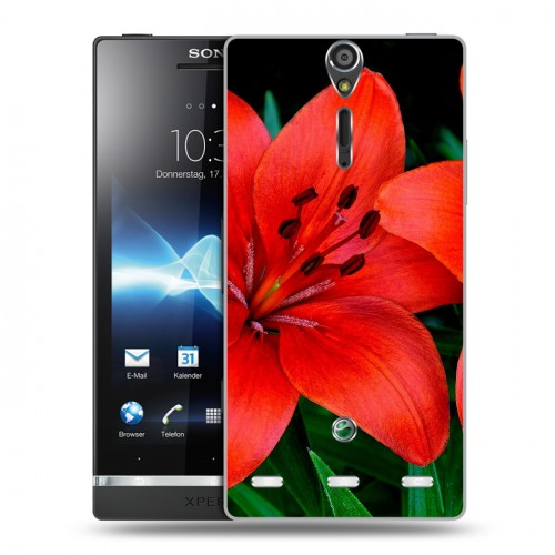 Дизайнерский пластиковый чехол для Sony Xperia S Лилии