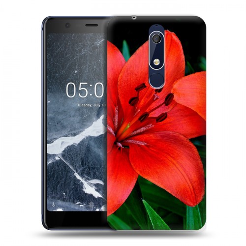 Дизайнерский пластиковый чехол для Nokia 5.1 Лилии