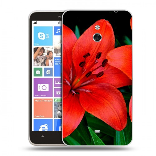 Дизайнерский пластиковый чехол для Nokia Lumia 1320 Лилии