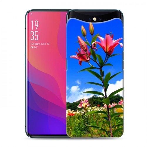 Дизайнерский силиконовый чехол для OPPO Find X Лилии