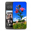 Дизайнерский пластиковый чехол для HTC Desire 700 Лилии