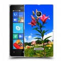 Дизайнерский пластиковый чехол для Microsoft Lumia 435 Лилии