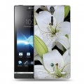 Дизайнерский пластиковый чехол для Sony Xperia S Лилии