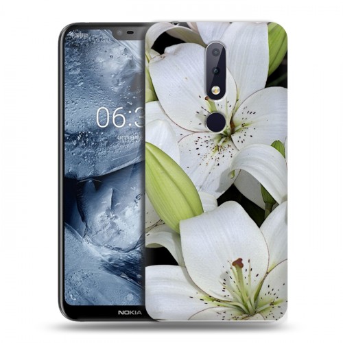 Дизайнерский силиконовый чехол для Nokia 6.1 Plus Лилии