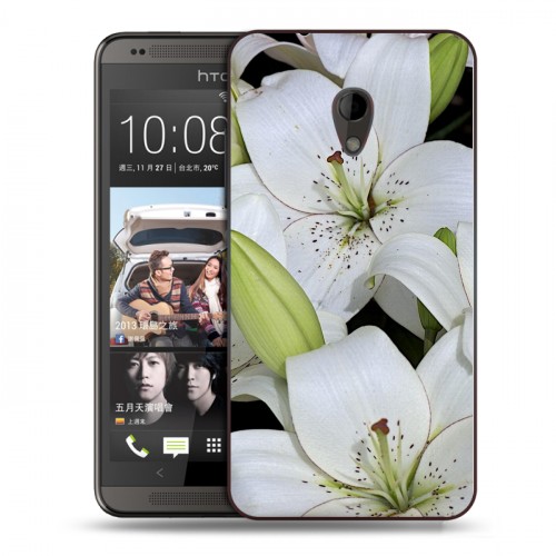 Дизайнерский пластиковый чехол для HTC Desire 700 Лилии