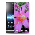 Дизайнерский пластиковый чехол для Sony Xperia S Лилии