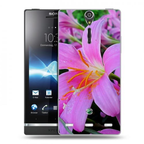 Дизайнерский пластиковый чехол для Sony Xperia S Лилии