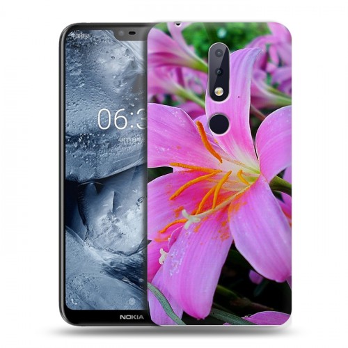 Дизайнерский силиконовый чехол для Nokia 6.1 Plus Лилии