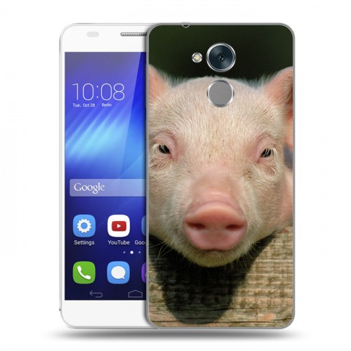 Дизайнерский пластиковый чехол для Huawei Honor 6C Свинки