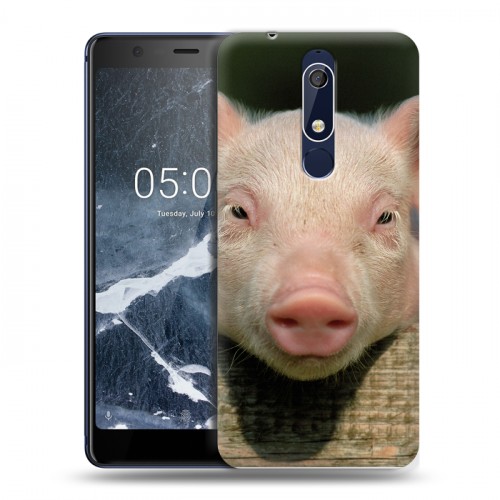 Дизайнерский пластиковый чехол для Nokia 5.1 Свинки