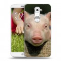 Дизайнерский пластиковый чехол для LG Optimus G2 mini Свинки