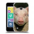 Дизайнерский пластиковый чехол для Nokia Lumia 530 Свинки