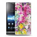 Дизайнерский пластиковый чехол для Sony Xperia S Лилии