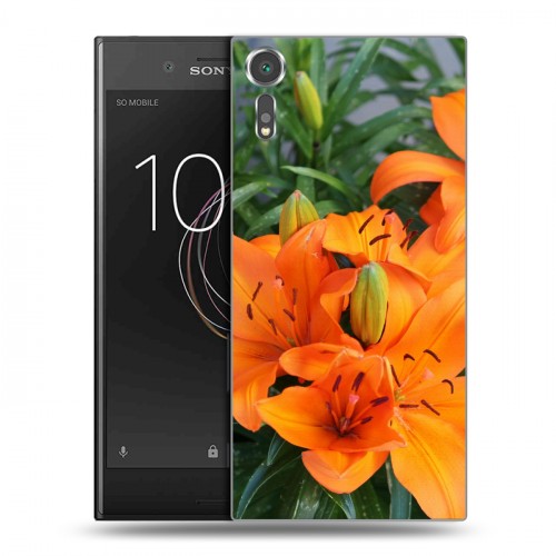 Дизайнерский пластиковый чехол для Sony Xperia XZs Лилии