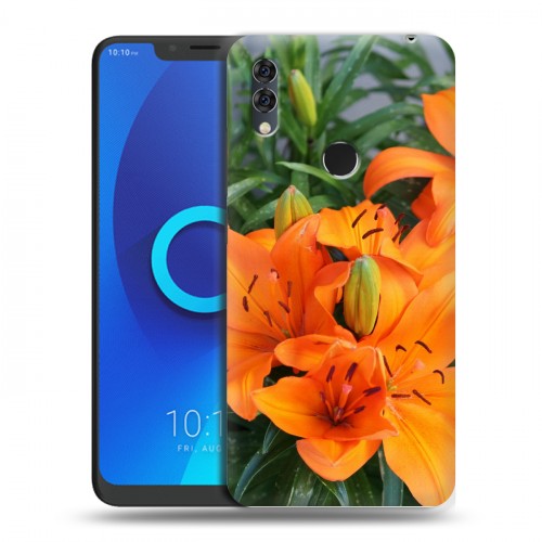 Дизайнерский силиконовый чехол для Alcatel 5V Лилии