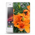 Дизайнерский пластиковый чехол для Sony Xperia E Лилии