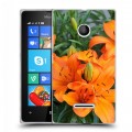 Дизайнерский пластиковый чехол для Microsoft Lumia 435 Лилии